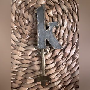 Anthropologie letter K hook